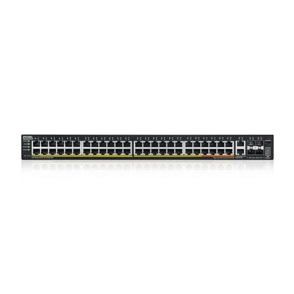 Zyxel XGS2220-54HP,  L3 Access Switch,  600W PoE,  40xPoE+/ 10xPoE++,  48x1G RJ45 2x10mG RJ45,  4x10G SFP+ Uplink,  incl. 1 yr2