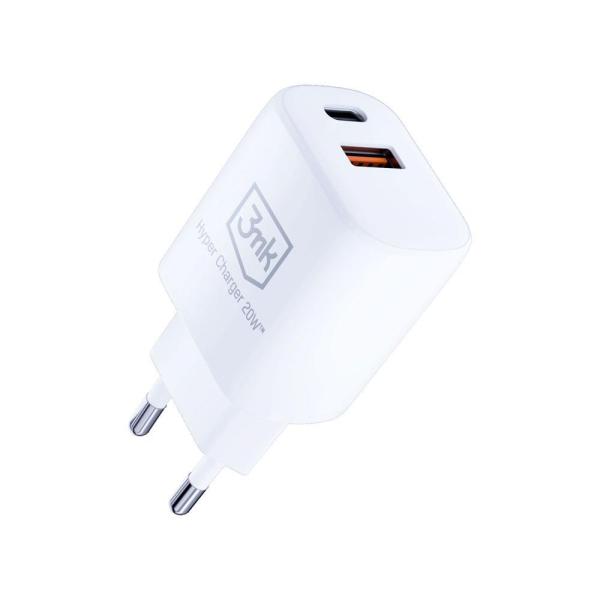 3mk síťová nabíječka - Hyper Charger 20W,  bílá1