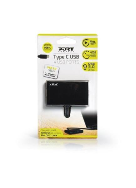 PORT hub USB-C s porty 4x USB 3.03