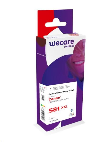 WECARE ARMOR cartridge pro Canon PIXMA TR7550, TR8550, TS6150, TS8150,  TS6150 (CLi581XXLP.blue),  Photo Blue,  12, 2ml
