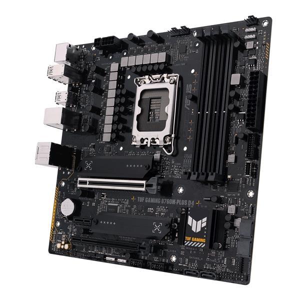 ASUS MB Sc LGA1700 TUF GAMING B760M-PLUS D4,  Intel B760,  4xDDR4,  1xDP,  1xHDMI,  mATX2