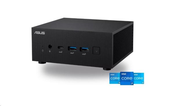 ASUS PC PN64-BB5013MD i5-12500H 12C/ 16T,  3.30/ 4.50GHz(45W) bez RAM, bez HDD,  M.2Slot+2.5"Slot,  Wi-Fi 6,  DP,  2xHDMI bez OS3