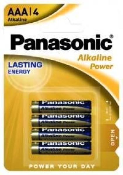 PANASONIC Alkalické baterie Alkaline Power LR03APB/ 4BP AAA 1, 5V (Blistr 4ks)