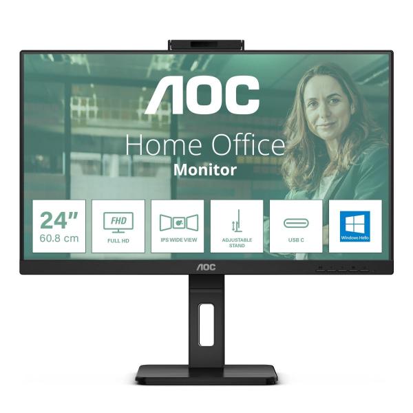 AOC/ 24P3CW/ 23, 8"/ IPS/ FHD/ 75Hz/ 4ms/ Black/ 3R