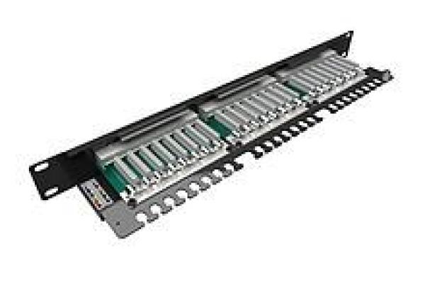 Solarix Patch panel Solarix 24 x RJ45 CAT5E STP 1U SX24-5E-STP-BK-N1