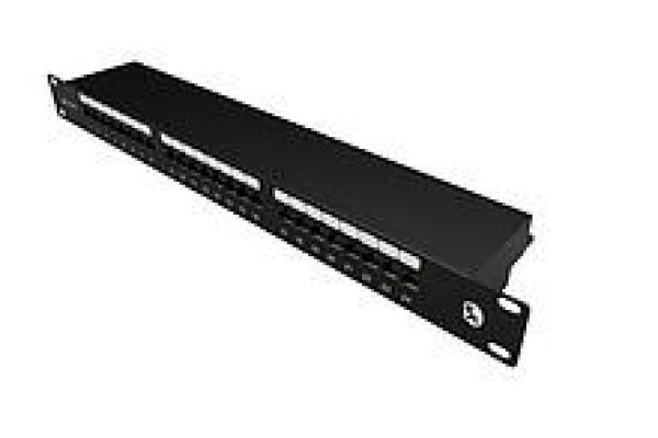 Solarix Patch panel Solarix 24 x RJ45 CAT5E STP 1U SX24-5E-STP-BK-N2