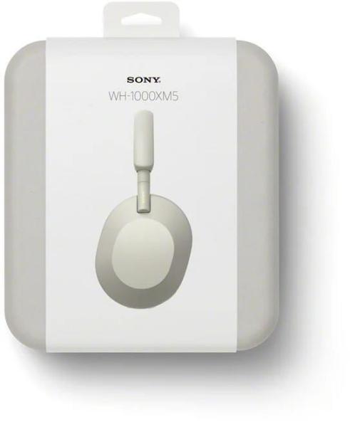 Sony bezdrátová sluchátka WH-1000XM5,  EU,  stříbrná0