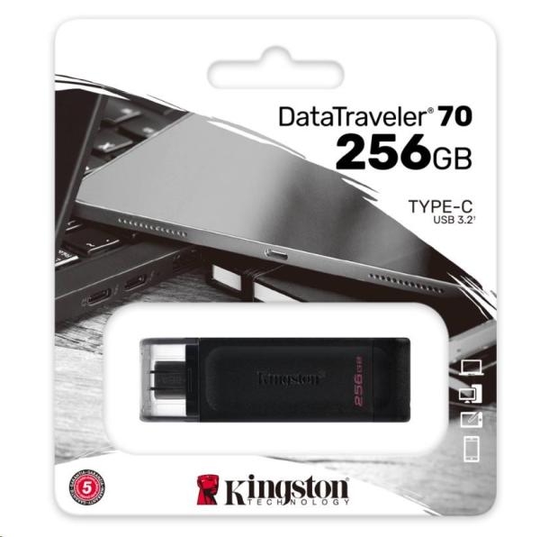 Kingston Flash Disk 256GB DataTraveler DT70 (USB-C)0