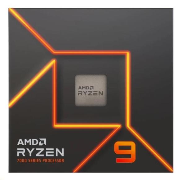 CPU AMD RYZEN 9 7900,  12-core,  3.7GHz,  76MB cache,  65W,  socket AM5,  BOX0