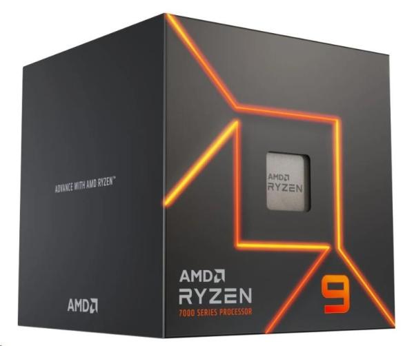 CPU AMD RYZEN 9 7900,  12-core,  3.7GHz,  76MB cache,  65W,  socket AM5,  BOX1