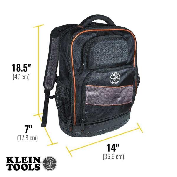 KLEIN TOOLS - Tradesman Pro™ Tool Bag,  batoh na nářadí - 25 kapes,  kapsa pro 17, 3" notebook4