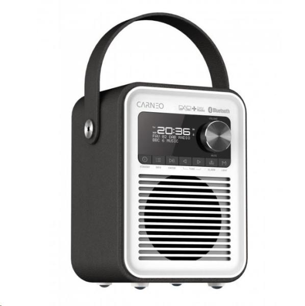 CARNEO D600 Rádio DAB+,  FM,  BT,  black/ white