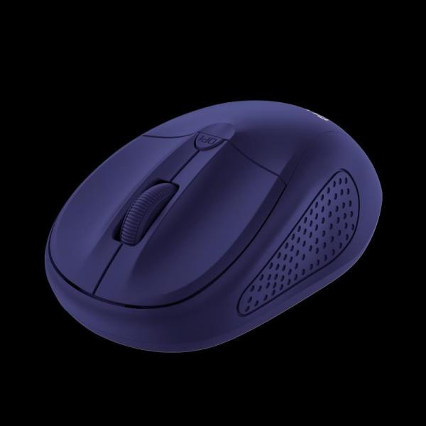 TRUST Myš PRIMO WIRELESS MOUSE MATT BLUE,  USB,  bezdrátová