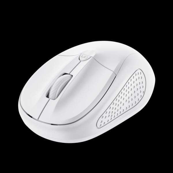 TRUST Myš PRIMO WIRELESS MOUSE MATT WHITE,  USB,  bezdrátová