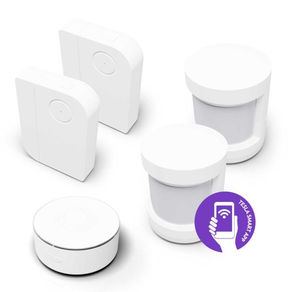 Tesla Smart Bundle Security (2x Window and Door,  2x Motion,  1x Siren Sensor)