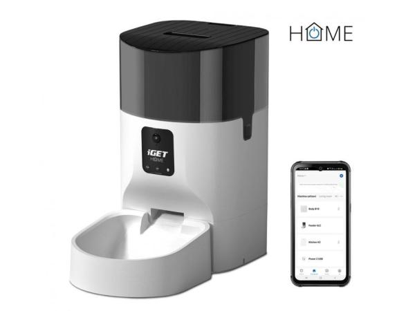 iGET HOME Feeder 9LC - automatické krmítko pre domácich miláčikov na suché kŕmino, kamera