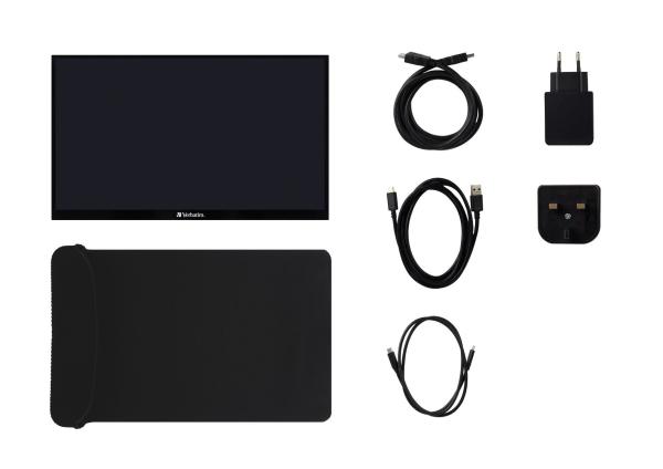 Verbatim PMT-15 Portable Touchscreen Monitor 15.6" Full HD 1080p Metal Housing Přenosný dotykový monitor7