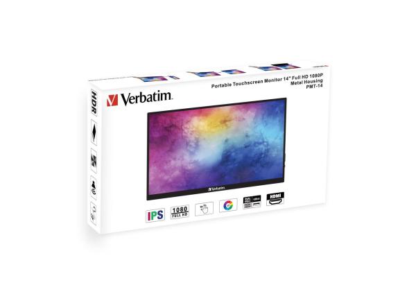 Verbatim PMT-14 Portable Touchscreen Monitor 14" Full HD 1080p Metal Housing Přenosný dotykový monitor7