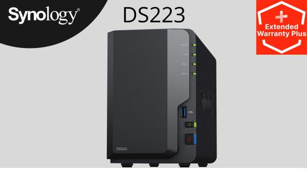 Synology DS223 DiskStation (4C/RealtekRTD1619B/1,7GHz/2GBRAM/2xSATA/2xUSB3.2/1xGbE)2
