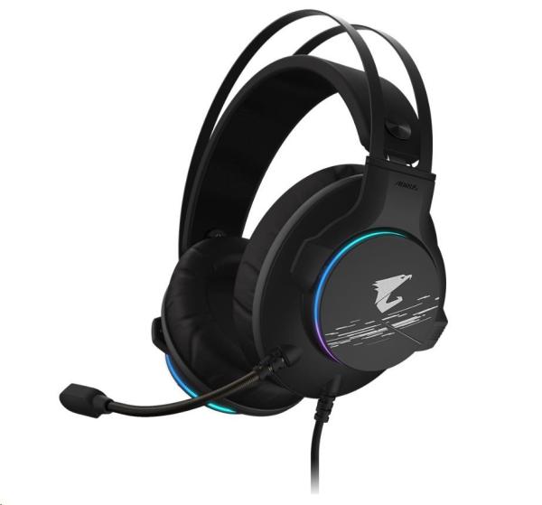 GIGABYTE sluchátka s mikrofonem AORUS H1,  headset,  USB1