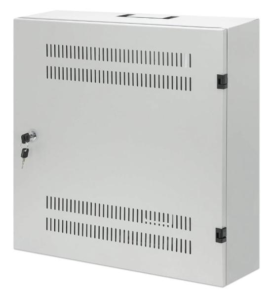 Intellinet Low-Profile 19" Cabinet,  4U Horizontal and 2U Vertical Rails,  nástěnný rozvaděč,  šedý
