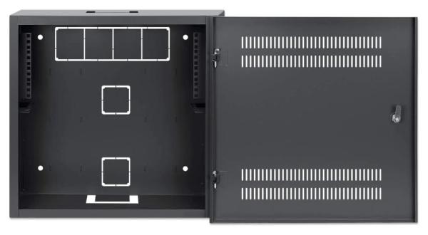 Intellinet Low-Profile 19" Cabinet,  4U Horizontal and 2U Vertical Rails,  nástěnný rozvaděč,  černý2