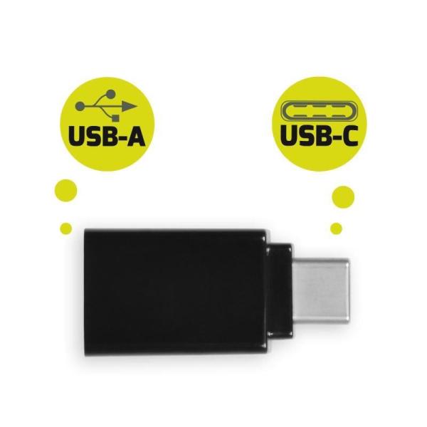 PORT konvertor z USB-C 3.1 do USB-A 3.0,  černá2