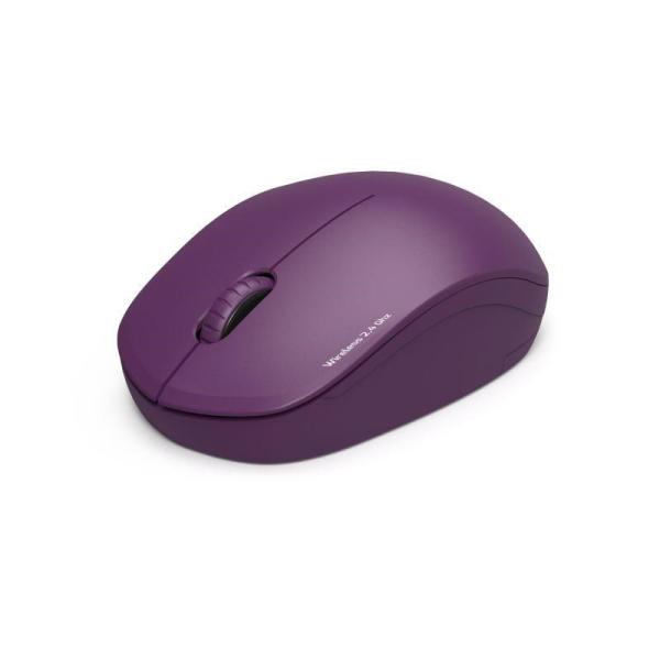 PORT bezdrátová myš Wireless COLLECTION,  USB-A dongle,  2.4Ghz,  1600DPI,  fialová0