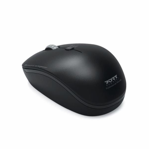 PORT bezdrátová myš COMBO PRO,  2, 4 Ghz & Bluetooth,  USB-A/ C,  černá1