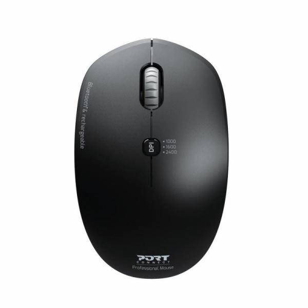 PORT bezdrátová myš COMBO PRO,  2, 4 Ghz & Bluetooth,  USB-A/ C,  černá6