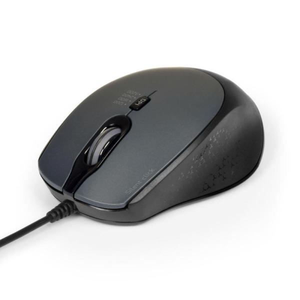 PORT optická myš SILENT,  USB-A/ USB-C,  3600 DPI,  černá