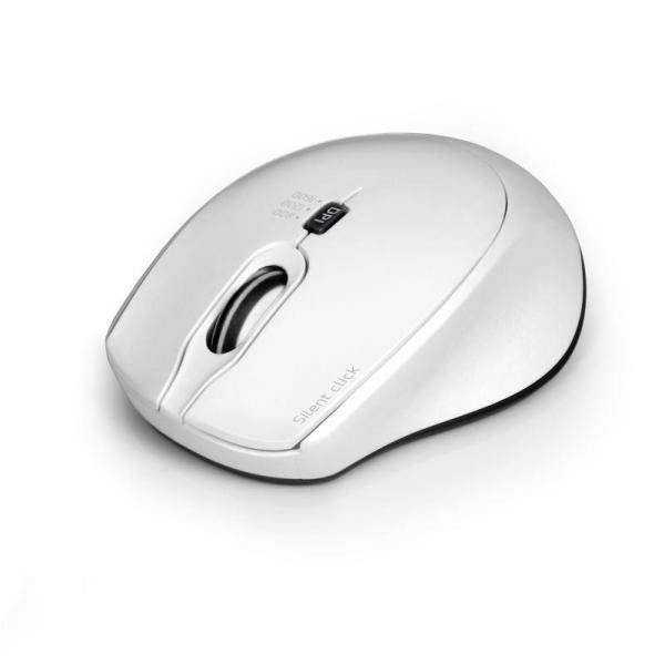 PORT bezdrátová myš SILENT,  USB-A/ USB-C dongle,  2, 4Ghz,  1600DPI,  bílá