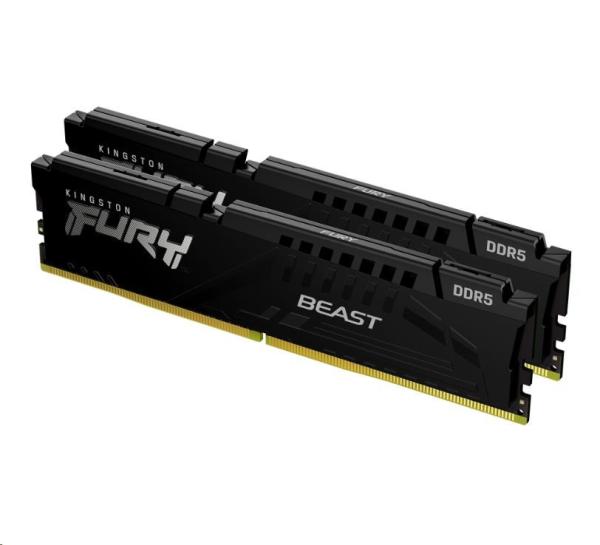 KINGSTON DIMM DDR5 64GB (Kit of 2) 5600MT/ s CL36 FURY Beast Černá EXPO