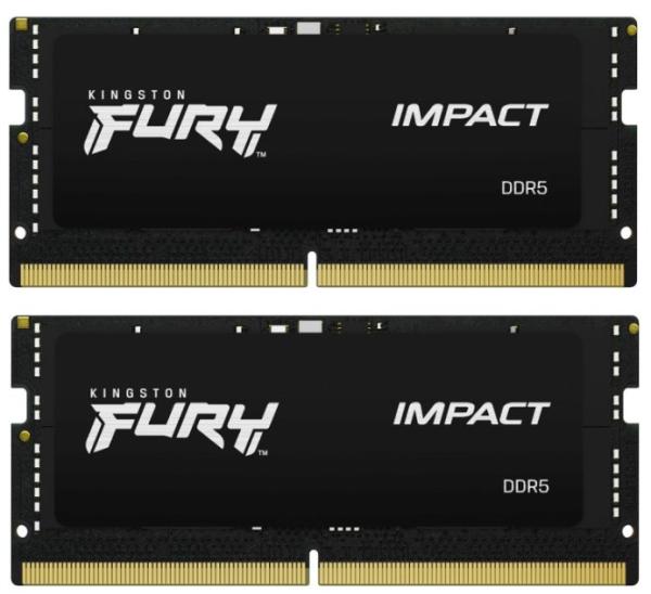 KINGSTON SODIMM DDR5 64GB (Kit of 2) 5600MT/ s CL40 FURY Impact PnP