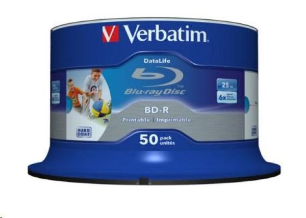 VERBATIM BD-R SL (6x, 25GB), NON-ID, 50 cake1