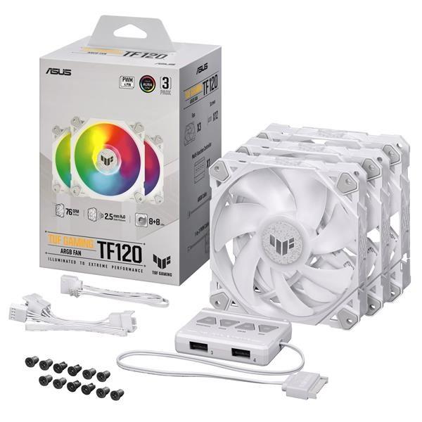 ASUS ventilátor TUF GAMING TF120 ARGB 3IN1 WHITE, 3x120mm PC case fan14