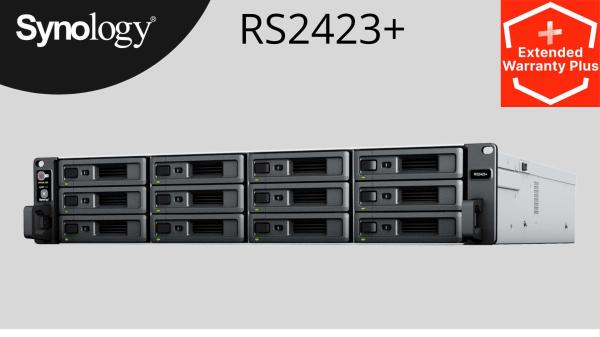 Synology RS2423+ RackStation (4C/ Ryzen V1780B/ 3, 35-3, 6GHz/ 8GBRAM/ 12xSATA/ 2xUSB3.2/ 1xeSATA/ 2xGbE/ 1x10GbE/ 1xPCIe)0