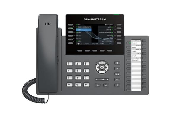 Grandstream GRP2636,  VoIP telefon,  12 linek,  6 SIP účty,  RJ9,  USB,  2x RJ45,  PoE,  4, 3 displej"