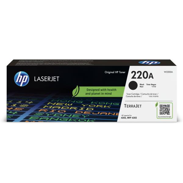 HP 220A Black Original LaserJet Toner Cartridge (2, 000 pages)