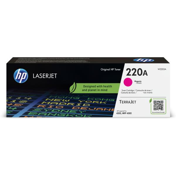 HP 220A Magenta Original LaserJet Toner Cartridge (1, 800 pages)