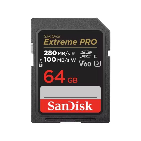 SanDisk SDXC karta 64GB Extreme PRO (280 MB/ s Class 10,  UHS-II V60)