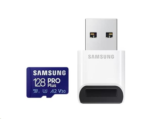 Samsung micro SDXC karta 128GB PRO Plus + USB adaptér1