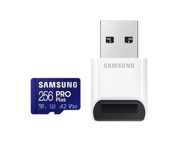 Samsung micro SDXC karta 256GB PRO Plus + USB adaptér