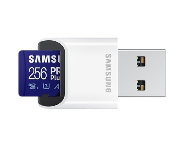 Samsung micro SDXC karta 256GB PRO Plus + USB adaptér1