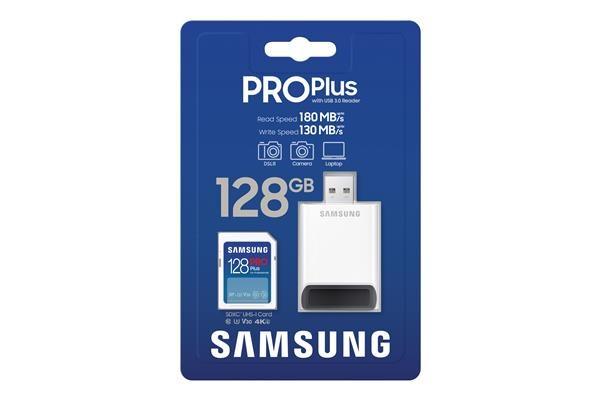 Samsung SDXC karta 128GB PRO PLUS + USB adaptér4