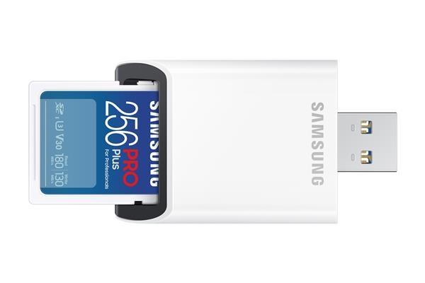 Samsung SDXC karta 256GB PRO PLUS + USB adaptér3