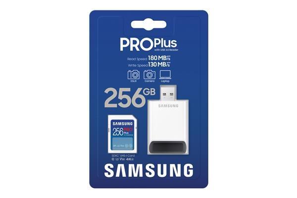 Samsung SDXC karta 256GB PRO PLUS + USB adaptér6