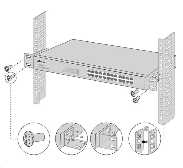 TP-Link RackMount Kit-13 - Sada pro montáž 13palcových přepínačů do racku2