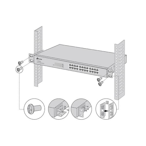 TP-Link RackMount Kit-19 - Sada pro montáž 19palcových přepínačů do racku1