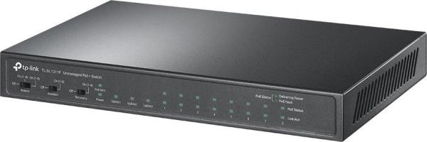 TP-Link CCTV switch TL-SL1311P (8x100Mb/ s,  2xGbE,  1xSFP,  8xPoE+,  65W,  fanless)